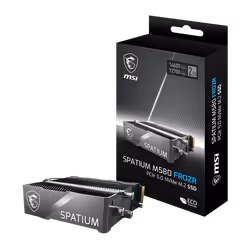 Disque Dur SSD Interne MSI SPATIUM M580 PCIe 5.0 NVMe M.2 FROZR / 2 To