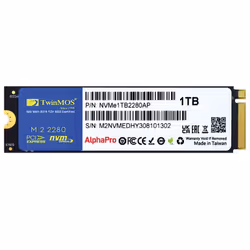 Disque Dur SSD TwinMOS AlphaPro - Capacité Disque Dur : 1 To - Type Disque Dur : SSD - Format de Disque : M.2 NVMe 2280 - Int ...