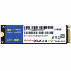 Disque Dur SSD TwinMOS AlphaPro - Capacité Disque Dur : 256 Go - Type Disque Dur : SSD - Format de Disque : M.2 NVMe 2280 - I ...