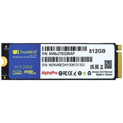 Disque Dur SSD TwinMOS AlphaPro 512Go NVMe PCIe M.2