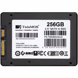 Disque Dur SSD TwinMOS H2 - Capacité Disque Dur : 256 Go - Type Disque Dur : SSD - Format de Disque : 2.5 Pouces - Interface  ...