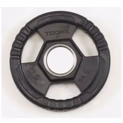 Disque olympique 5 kg Ø 50 MM TOORX PRO -  Le disque en fonte olympique 5 kg Ø 50 mm sont bénéfiques pour un travail en profo ...