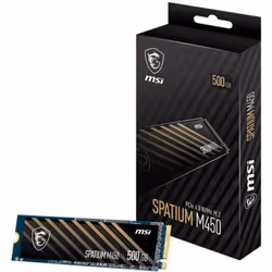 Disque Dur Interne SSD MSI SPATIUM M450 PCIe 4.0 NVMe M.2 - CAPACITÉ 500 Go - MÉMOIRE FLASH NON-ET 3D - FACTEUR DE FORME: M.2 ...