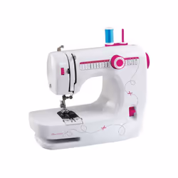 Machine à coudre DOMOCLIP DOM343 - éclairage LED - coupe-fil - enfilage assisté de l'aiguille - double aiguille - système de  ...