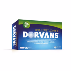 DORVANS® est un complément alimentaire qui agit à la fois sur l’endormissement et sur la qualité du sommeil, grâce à sa formu ...