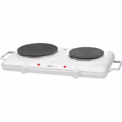 Double plaque de cuisson - 2 plaques chauffantes - Puissance 2500W: 1x environ 180 mm de diamètre 1500W, 1x environ 150 mm de ...