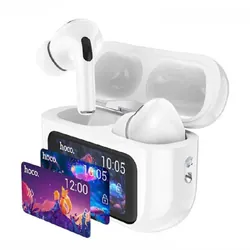 Ecouteur Bluetooth Hoco EW72 ANC Avec Ecran HD Blanc