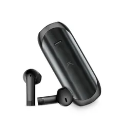 Écouteur Bluetooth Sans Fil Noir - Casque Appels/Musique Ksix BXTW07N