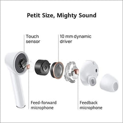 Écouteurs Bluetooth Huawei Freebuds 3i Carbone Noir et Blanc