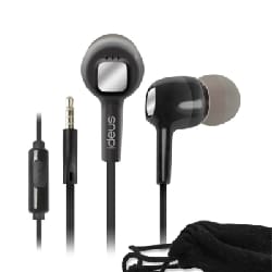 Écouteurs Filaire Ideus Avec Micro PHF610BK Noir