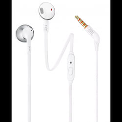 Écouteurs Filaire JBL T205 - Blanc & Silver