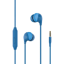 Écouteurs Filaires PROMATE Comet avec Micro - Bleu