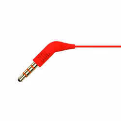 Écouteurs JBL T110 Rouge - Casque avec Fil pour Appels et Musique