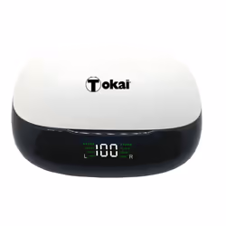 Écouteurs Sans fil True Wireless + Boîtier de Recharge Tokai OTA624W - Bluetooth 5.0 - Boutons tactiles - Contrôle des assist ...
