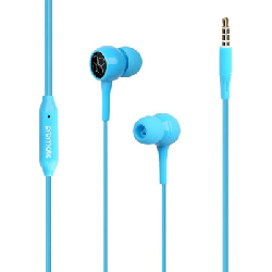 Écouteurs stéréo avec micro Promate Bent - Bleu