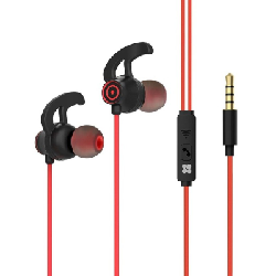 Écouteurs stéréo intra-auriculaires avec micro Promate Swift - Rouge