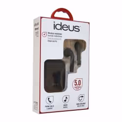 Écouteurs True Wireless Stereo TWS Bluetooth Noir - Casque Écouteurs Musique Quotidien Ideus SFW21BK