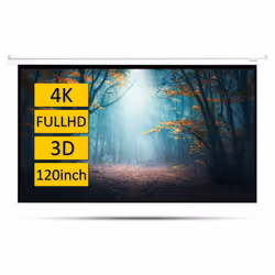 Ecran de projection Mural Overmax Automatic 120" - Dimensions 149 x 266 cm - Format 19:9 - Système de rétraction automatique