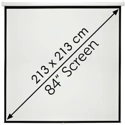 Ecran de projection Telon Mural Manuel 180X180cm