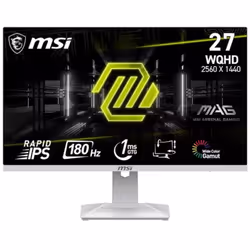 Ecran Gamer MSI Mag 274QRFW 27” WQHD 180 Hz IPS Blanc