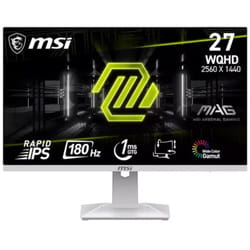 Ecran Gamer MSI Mag 274QRFW 27” WQHD 180 Hz IPS Blanc