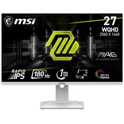 Ecran Gamer MSI Mag 274QRFW 27" WQHD 180 Hz IPS Blanc
