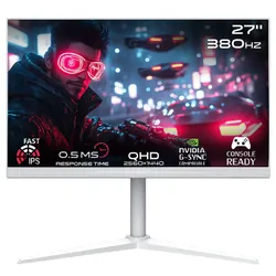 Ecran Gaming Gameon Arctic Pro Series GOAP27QHD380IPS 27" QHD 380Hz Fast IPS Blanc