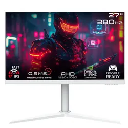 Ecran Gaming Gameon Artic Pro Series 27" FHD 380Hz Fast IPS Blanc
