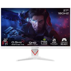 Ecran Gaming Gameon Dominator Series GOAD27QHD180IPS 27" QHD 180Hz Fast IPS Blanc