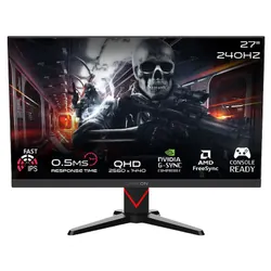 Ecran Gaming Gameon Dominator Series GOMD27QHD240IPS 27" QHD 240Hz Fast IPS Noir