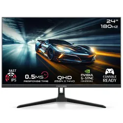 Ecran Gaming Gameon Pro Series 24" QHD 2K 180Hz Fast IPS Noir