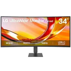 Ecran Gaming LG 34U640B-B 34" UWQHD Incurvé 144Hz