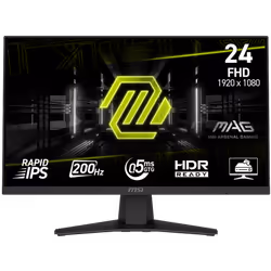 Écran Gaming MSI MAG 244F 24" Full HD IPS / 200 Hz / Noir