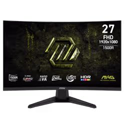 Écran Gaming MSI MAG275CF X24 CURVED 27" FHD RAPID VA 240Hz Noir