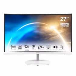 Ecran Gaming MSI Pro MP241CAW - Taille de l'écran : 27'' WQHD - Résolution : 1920 x 1080 pixels  - Luminosité : 250 cd/m² - F ...