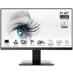 Ecran MSI Pro Flat 9S6-3PB9CH-001 21.45'' FHD 100 Hz - Noir