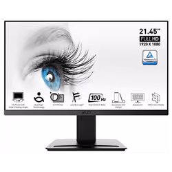 Ecran MSI PRO MP223 - Taille de l'ecran: 21.45" FULL HD, 100 Hz - Résolution: 1920 x 1080 pixels - Format: 16:9 - Luminosité: ...