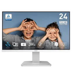 Ecran MSI Pro MP2412W 23.8" Full HD 100Hz VA Blanc