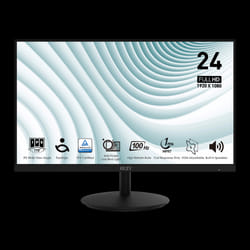 Écran MSI PRO MP242A 24" Full HD IPS / 100 Hz / Noir