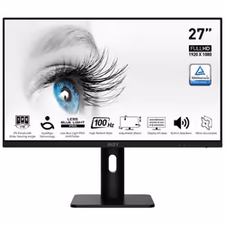Écran MSI Pro MP273AP - Taille de l'écran: 27" Full HD, 100 Hz - Résolution: 1920 x 1080 pixels - Pivotant - Format d'écran:  ...