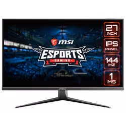 Ecran Gaming MSI Optix 27" IPS - Résolution Full HD 1920 x 1080 - Format 16:9 - Fréquence 144 Hz - Luminosité 250 cd/m² - Con ...