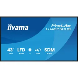ECRAN TACTILE IIYAMA PROLITE 43" 4K UHD 60Hz IPS HDMI/USB/DP/RJ45 / HAUT PARLEUR