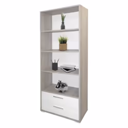 Élément de rangement ANAS + 2T - 4 étagères et 2 tiroirs - Haute qualité et design magnifique - Dimensions L : 73 cm / H : 19 ...