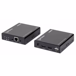 Émetteur/Récepteur AV Noir - Extension Audio/Video Manhattan 207683 - Vue supplémentaire 2