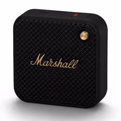 Enceinte MARSHALL Willen -Connectivité Sans Fil: Bluetooth - Puissance sonore: 10W - Réponse en fréquence: 100-20 000Hz - Autonomie: 15H - Temps de charge: 3H - Microphone intégré - Conception résistante aux éclaboussures et poussières (IP67) -  Dimensions: 101