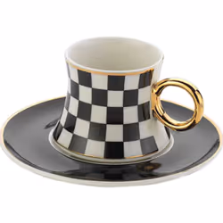 Ensemble à café Turc  FREEDOM 12 pcs - 6 Tasses de café Turc -  6 Sous Tasses.