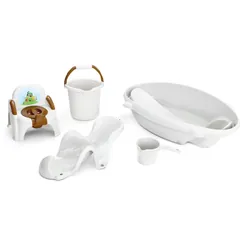 Ensemble Baignoire Bébé 5 Pièces Blanc