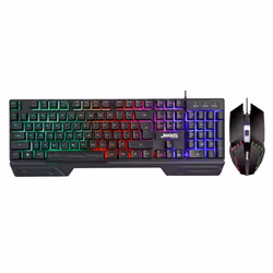 Ensemble Clavier et Souris JEDEL GK130 - Technologie de connectivité: Filaire - Interface: USB - Clavier: Nombre De Clés: 104 ...