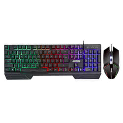 Ensemble Clavier et Souris Filaire JEDEL GK130 RGB - Noir