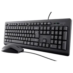 Trust Primo clavier Souris incluse USB AZERTY Français Noir